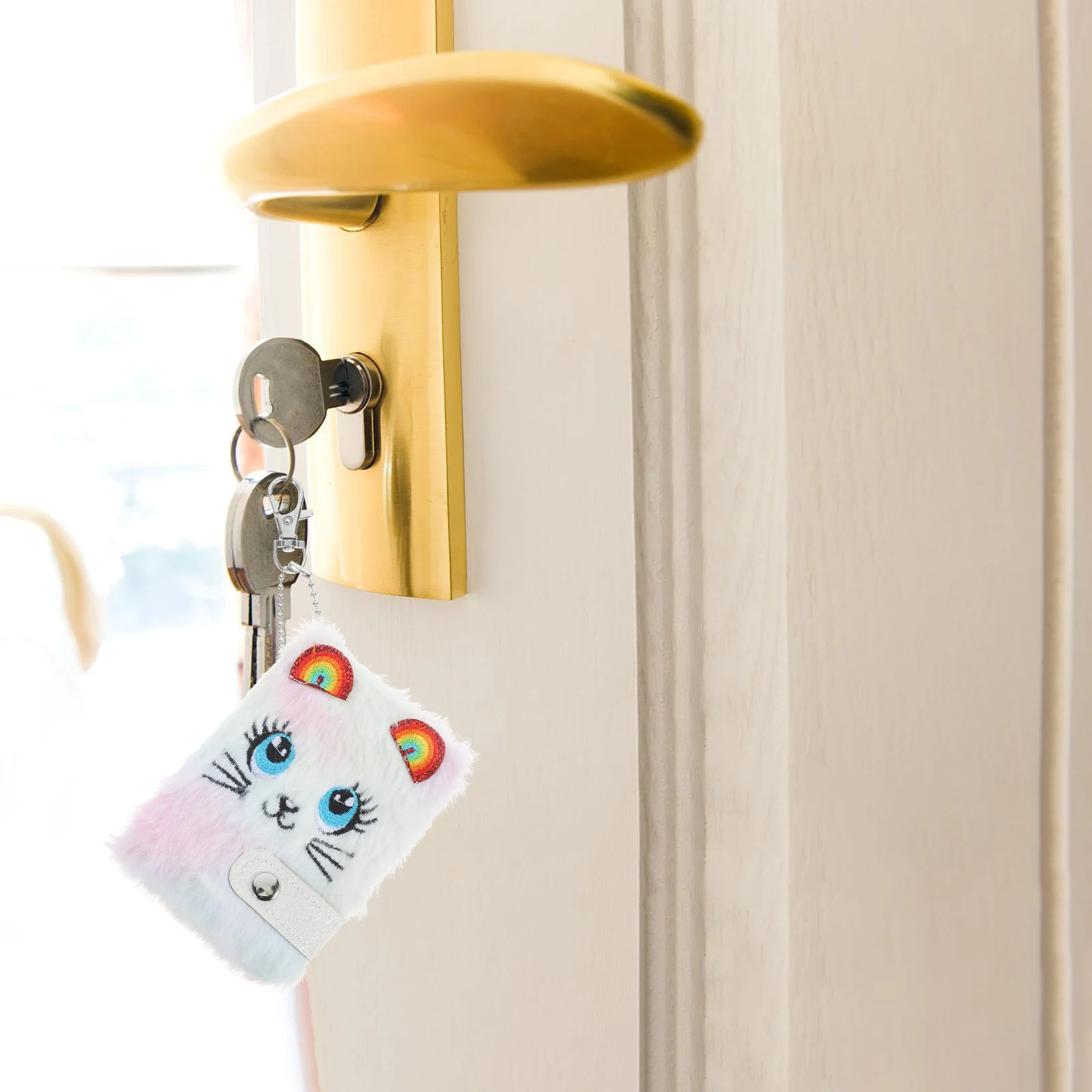 Kawaii Notebook Plush Cover Diary Cartoon Daily Use Journal Writing Notepad for Girls Travel Write The