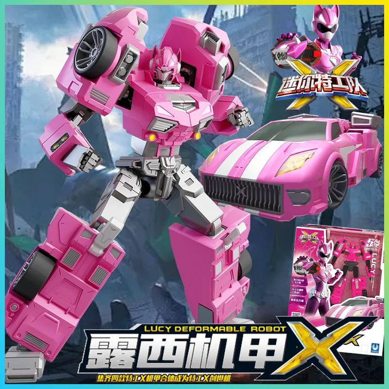 X Miniforce Super Dino Power 2 Transformant Mecha - 7 - po - 1 Jouet robot Dino pour enfants, cadeau de Noël avec son et lumière