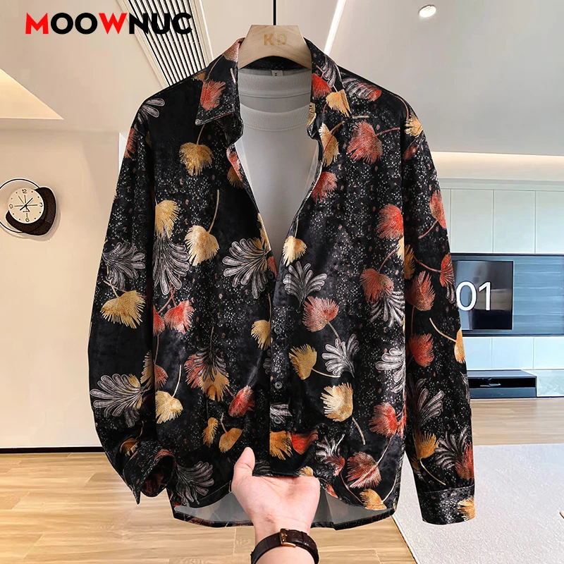 

Male Shirt Men's Streetwear Blouse Mens Clothing Fashion Shirt Spring Autumn Winter Streetdress Popular Casual Elegant Hombre