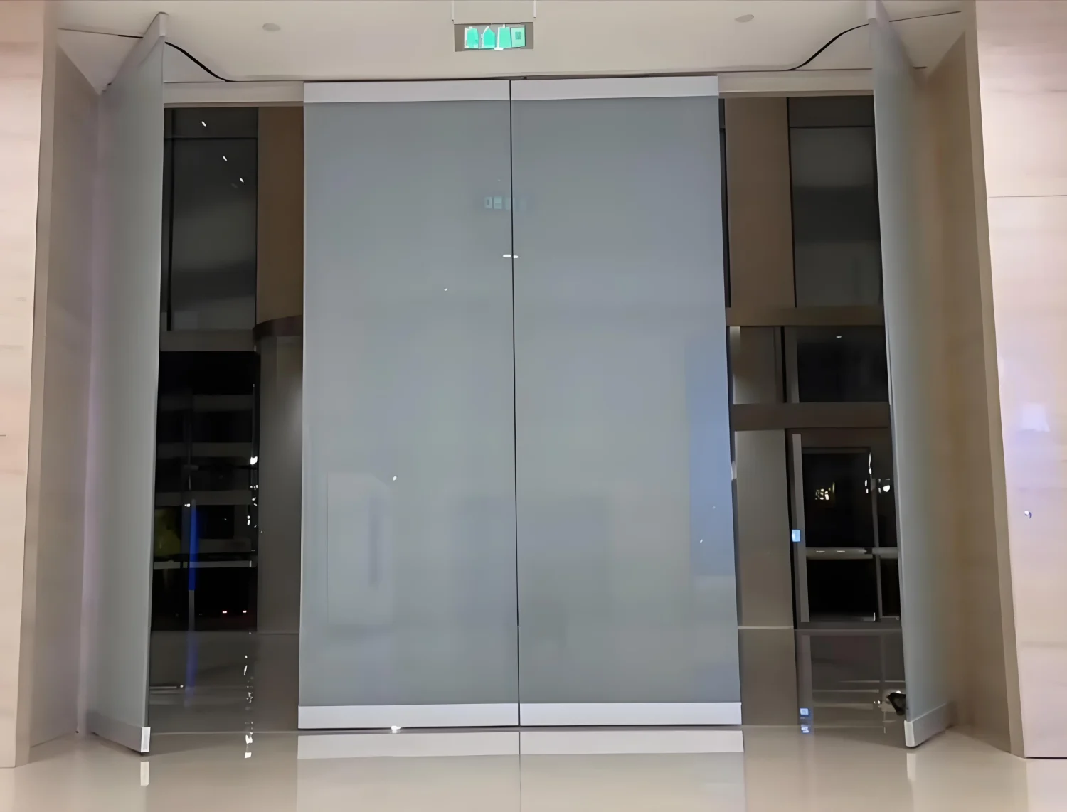 Automatic Movable Wall Partition Electric Folding Door Collapsible Motorized Operable Wall For Concert Hall Movie Theater