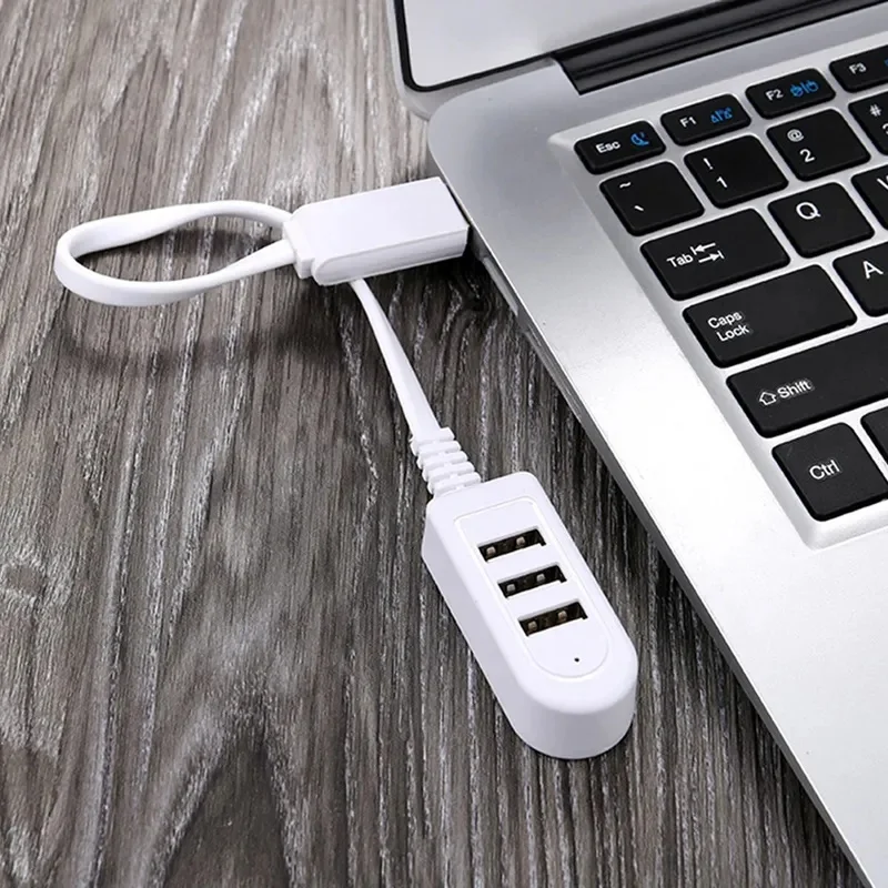 3USB Multi-Function Hub White 1.2m Professional Chip Design Fast Stable Multi-Port USB Charger Extension Line Converter