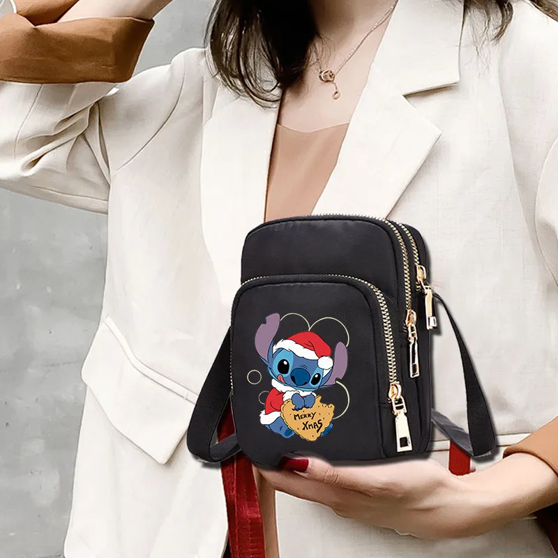 

Cute Lilo Stitch Women's Bags New Soft Causal Bags Popular Merry Chrismas Crossbody Bag Women's Handbag Nylon Tote Bags