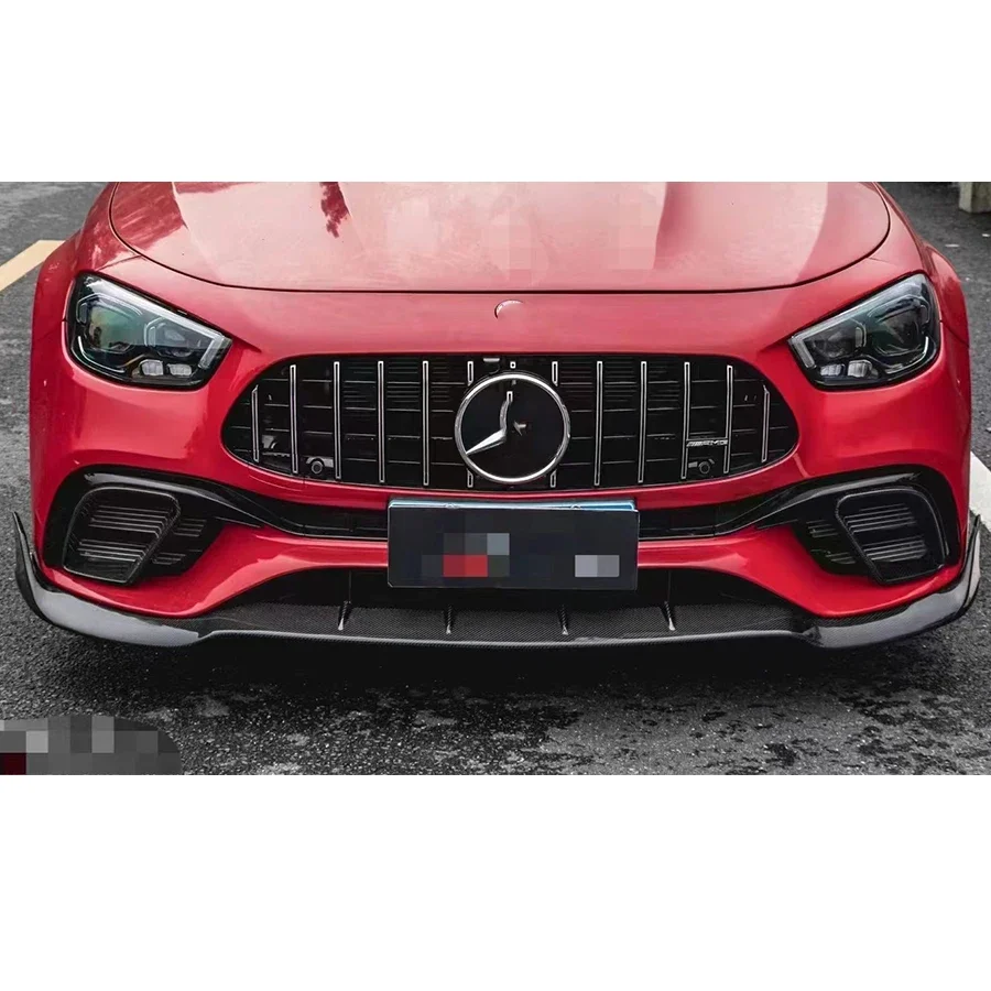 For Mercedes Benz E Class W213 E63 E63S Carbon Fiber Fog lamp frame grill Front Bumper Air Vent Cover Tuyere Car Accessorie