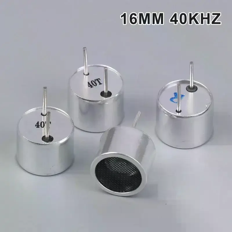 

5/10Pcs 16mm 40K R And T Ultrasonic Sensor Emitter TCT40-16T 40KHz Transmit+receive Aluminum Accessories