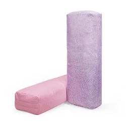 Yoga Bolster Pillow for Restorative Yoga - Rectangular Yoga Bolster - Yoga Meditation Pillow with Washable Cover, 70x24x14cm