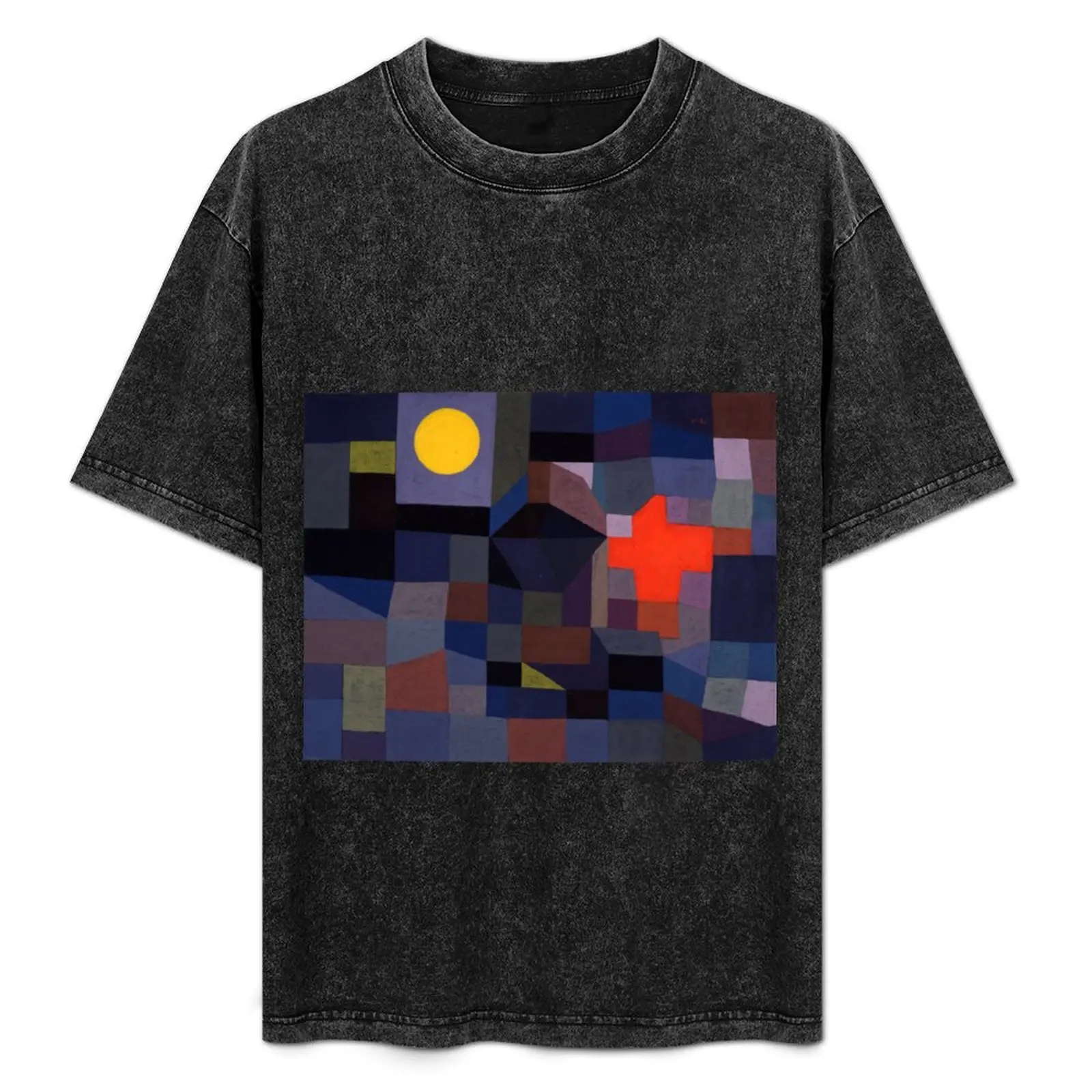 

Paul Klee - Fire at Full Moon - BigArt T-Shirt Plus Size Comfort Fit Tee