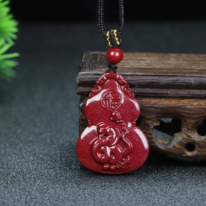 

Classic Retro Cinnabar Pendant, Exquisite and Fashionable Couple Pendant.