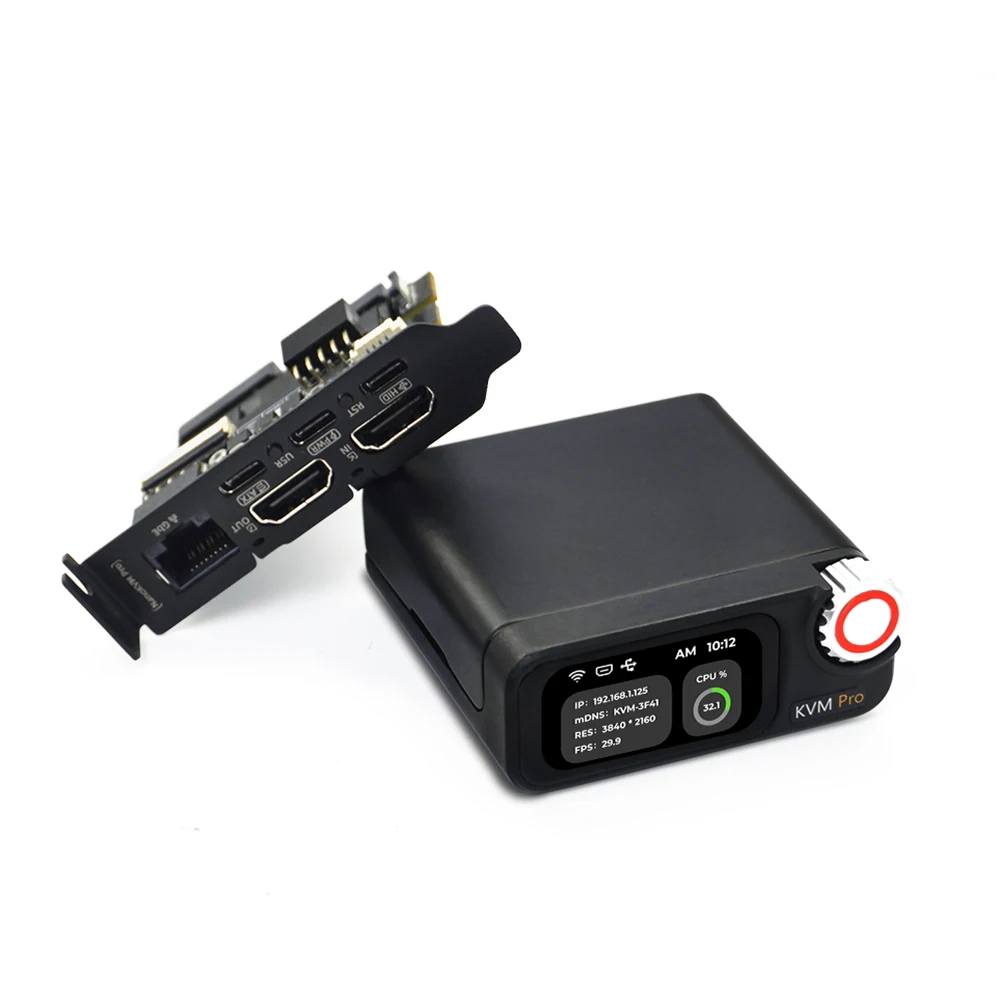 Sipeed NanoKVM-Pro ATX/Desk 4K IP-KVM GbE WiFi6 PoE Mini Remote