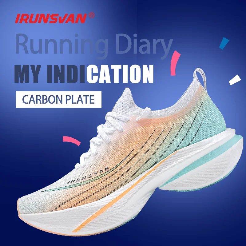 

Кроссовки IRUNSVAN с улучшенной карбоновой пластиной по всей подошве, амортизирующие, на толстой подошве, для марафона и бега