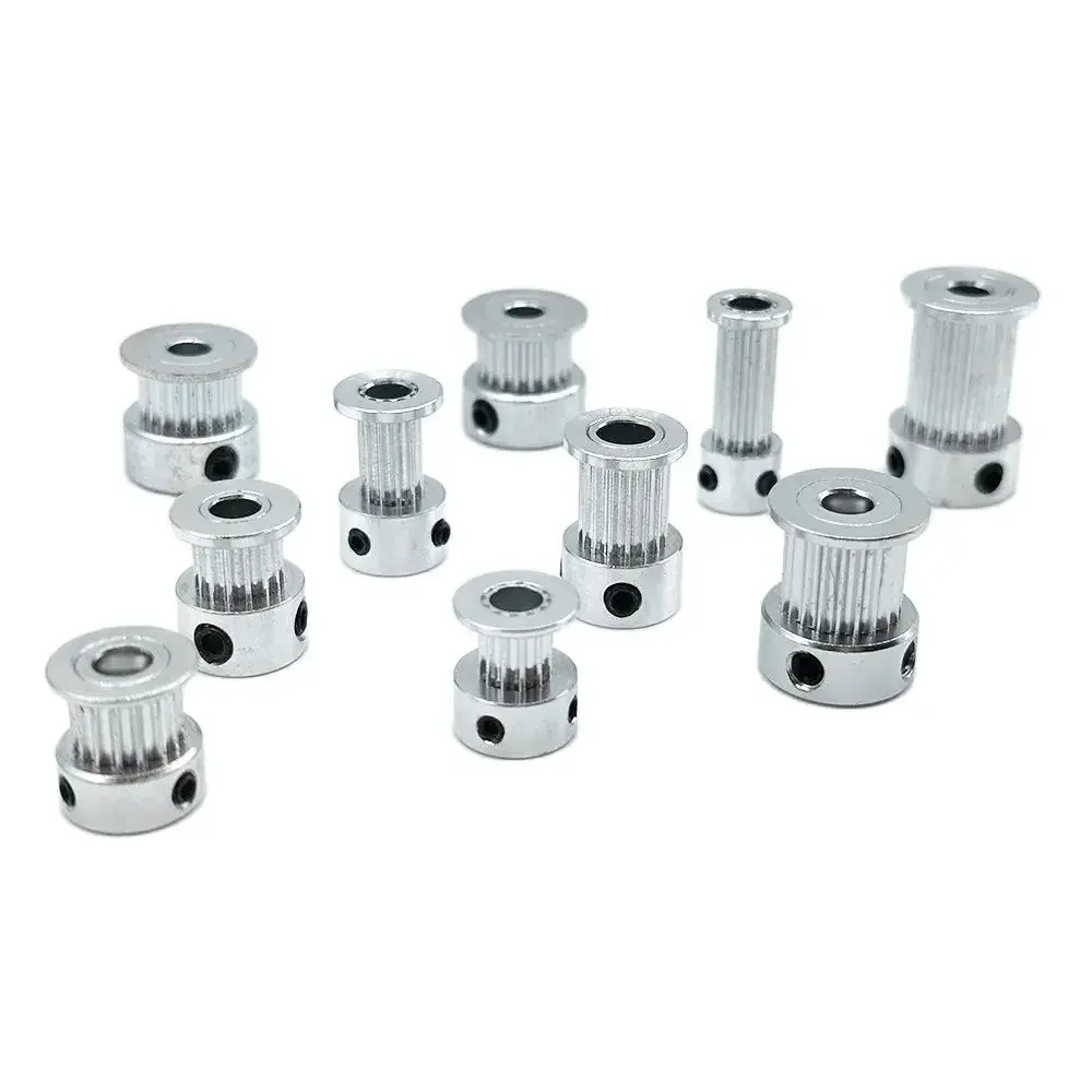 Polea 2GT de 12, 14, 15, 16, 17, 18, 19, 20, 21, 22, 23, 24 dientes de diámetro 4/5/6/6, 35/8mm para correa de distribución de 6mm y 10mm de ancho,