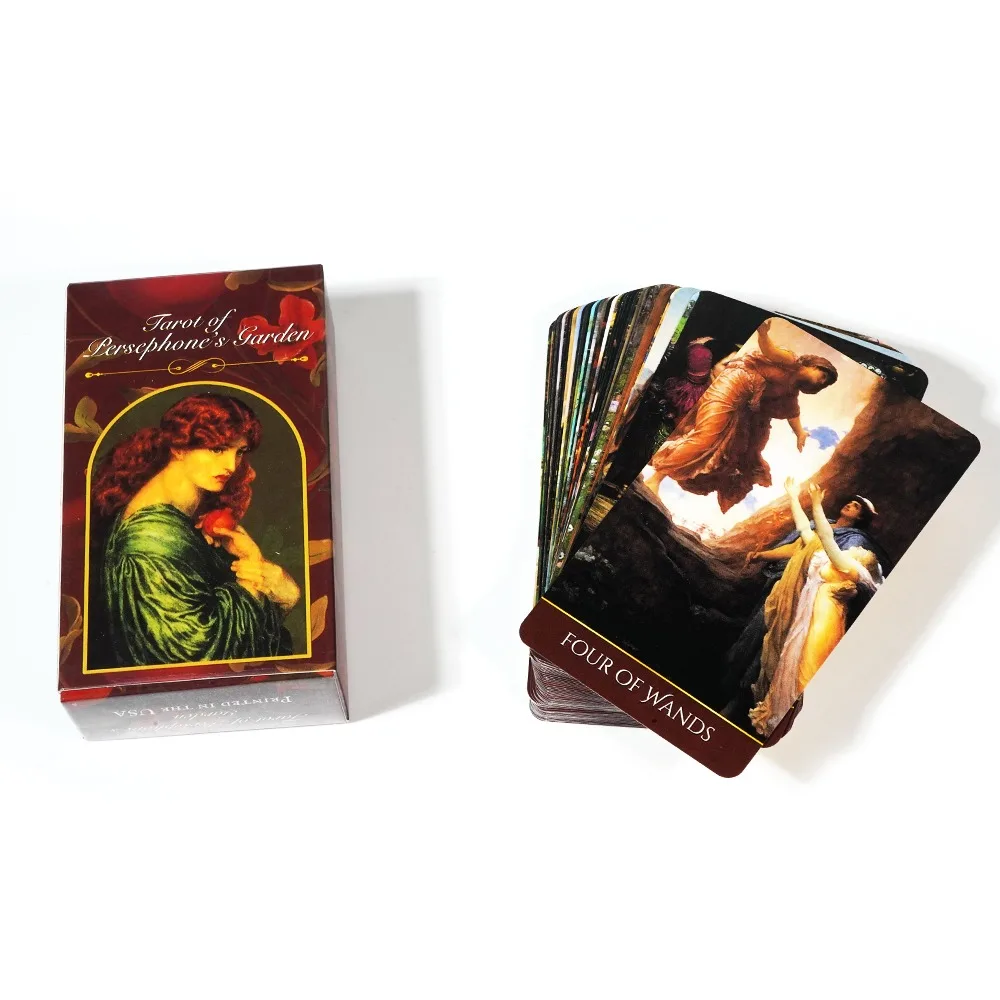 10.3*6 Cm Tarot of Persephone's Garden A Fine Art Tarot Deck Dedicated To The Queen of The Underworld 78 Tarot Cards RWS