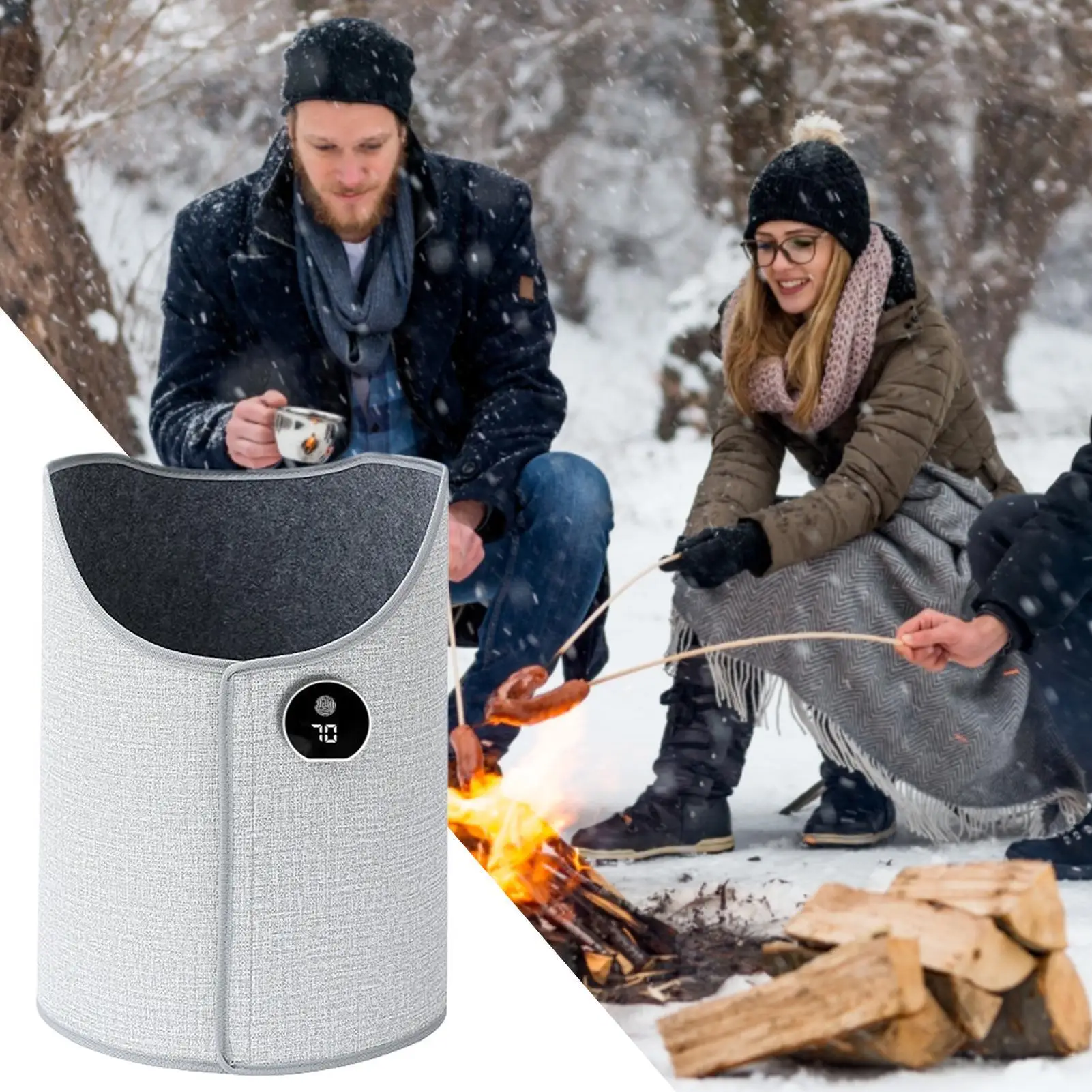 

Desk Leg Warmer Adjustable Ergonomic Wrap Portable Under Desk Warmer For Travel Space Indoor Office Room Rest Camping Home Tent