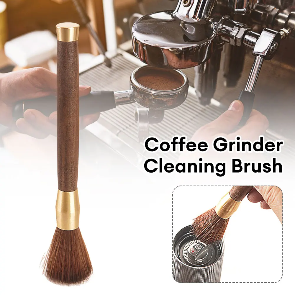 Wooden Coffee Grinder Brush Dusting Espresso Brush Accessories Bean Powder Barista Tool Home Wood Handle Coffee Machine Brush