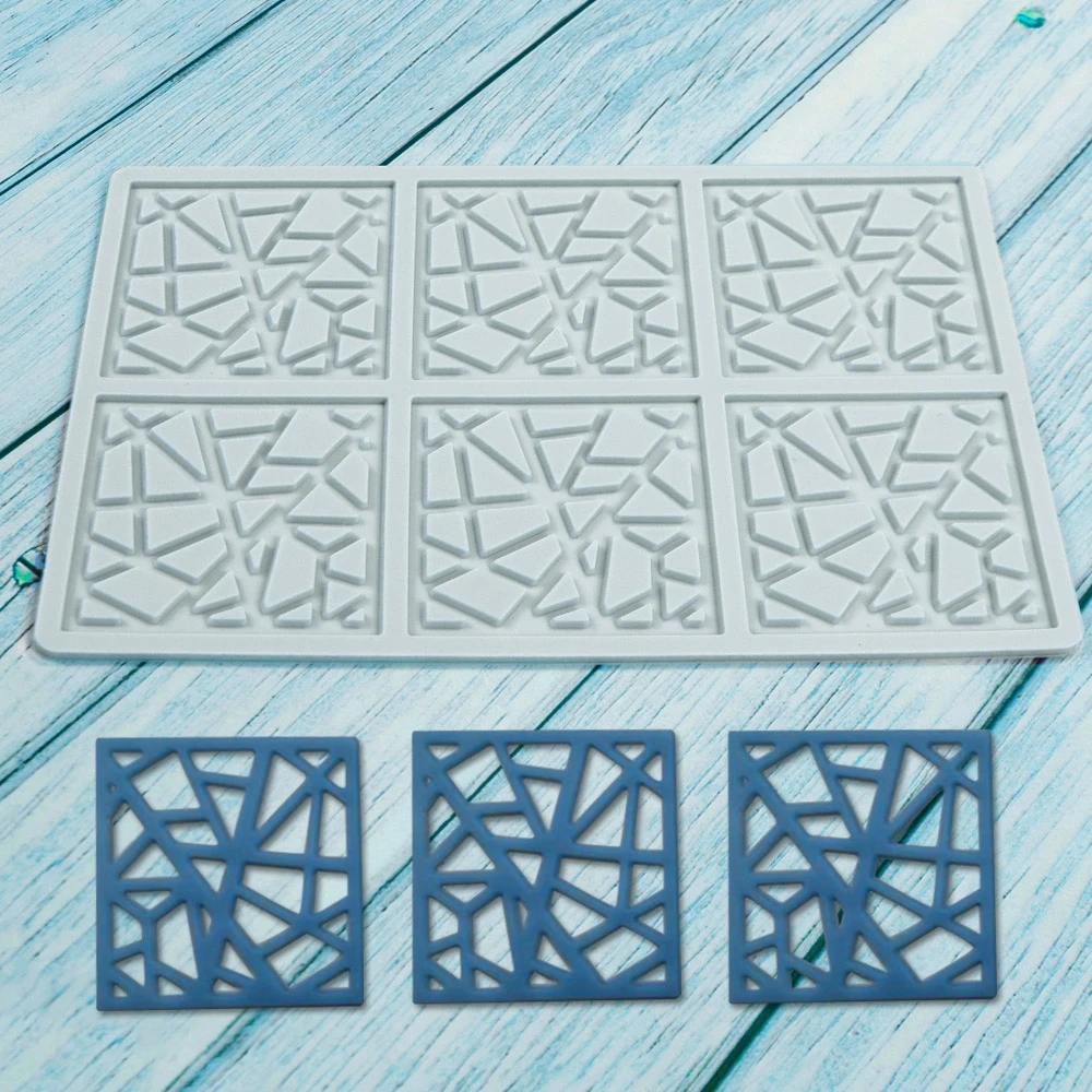 Lace Molds Cake Decorating Tools Kitchen Gadgets Silicone 8 Cavity Square Shape Food Grade Fondant Cake Mould Baking Mat