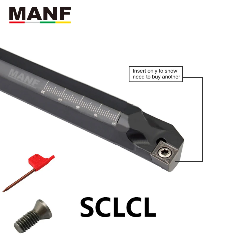 MANF Turning Tool SCLCR S10K-SCLCR06 Internal Lathe Boring Bar Tungsten Carbide Tools For CCMT06 CCMT09 Turning Inserts