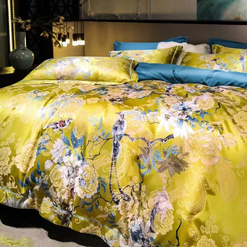 Svetanya Brushed Cotton Bedding Set Print Bed Linens Sheet Pillowcase Duvet Cover Set Underwear