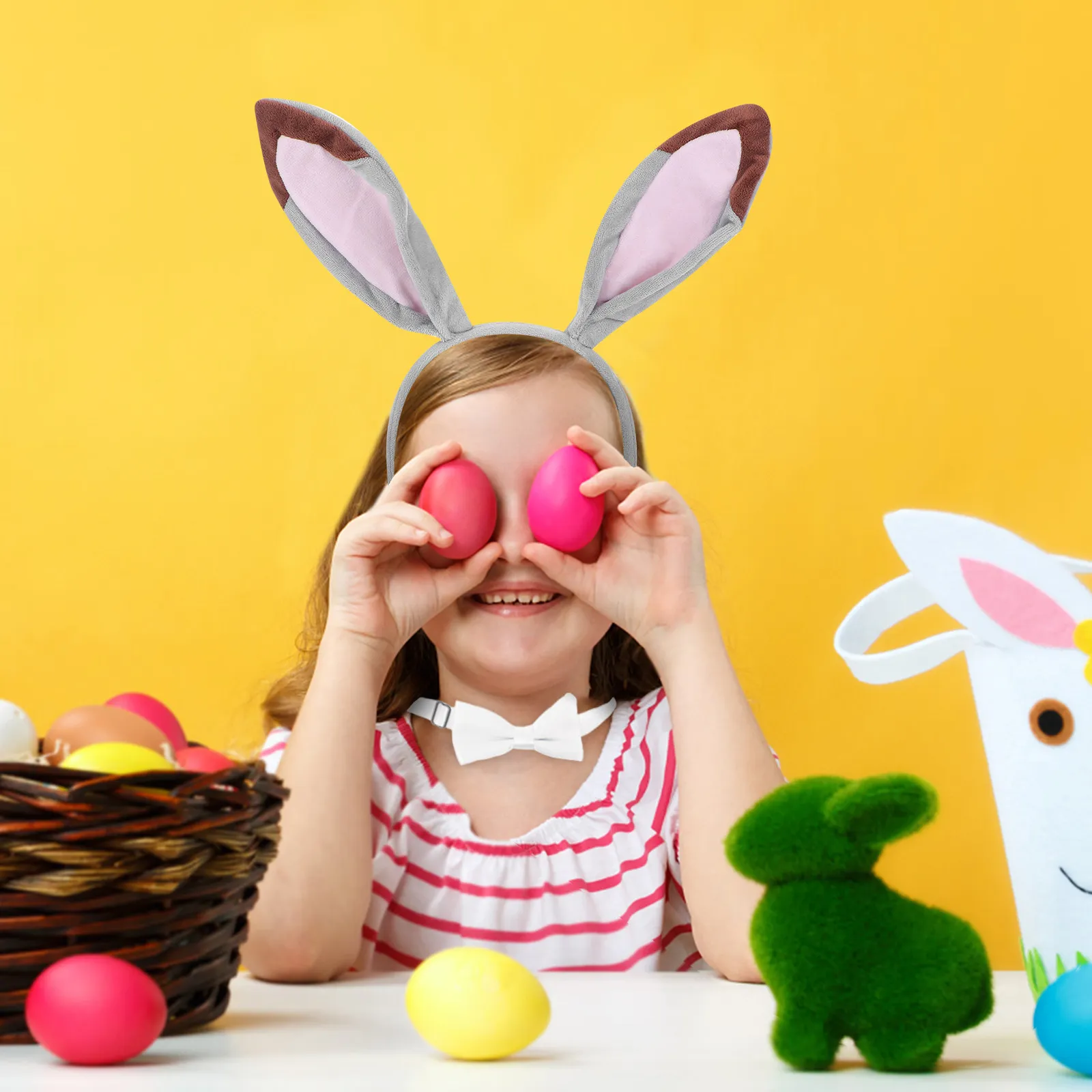 3 Pcs Easter Headband Costume Accessories Donkey Ears Bunny Headpiece Dress up Headbands