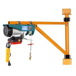 Micro electric hoist 220v wall hoist home decoration small lifting crane column bracket