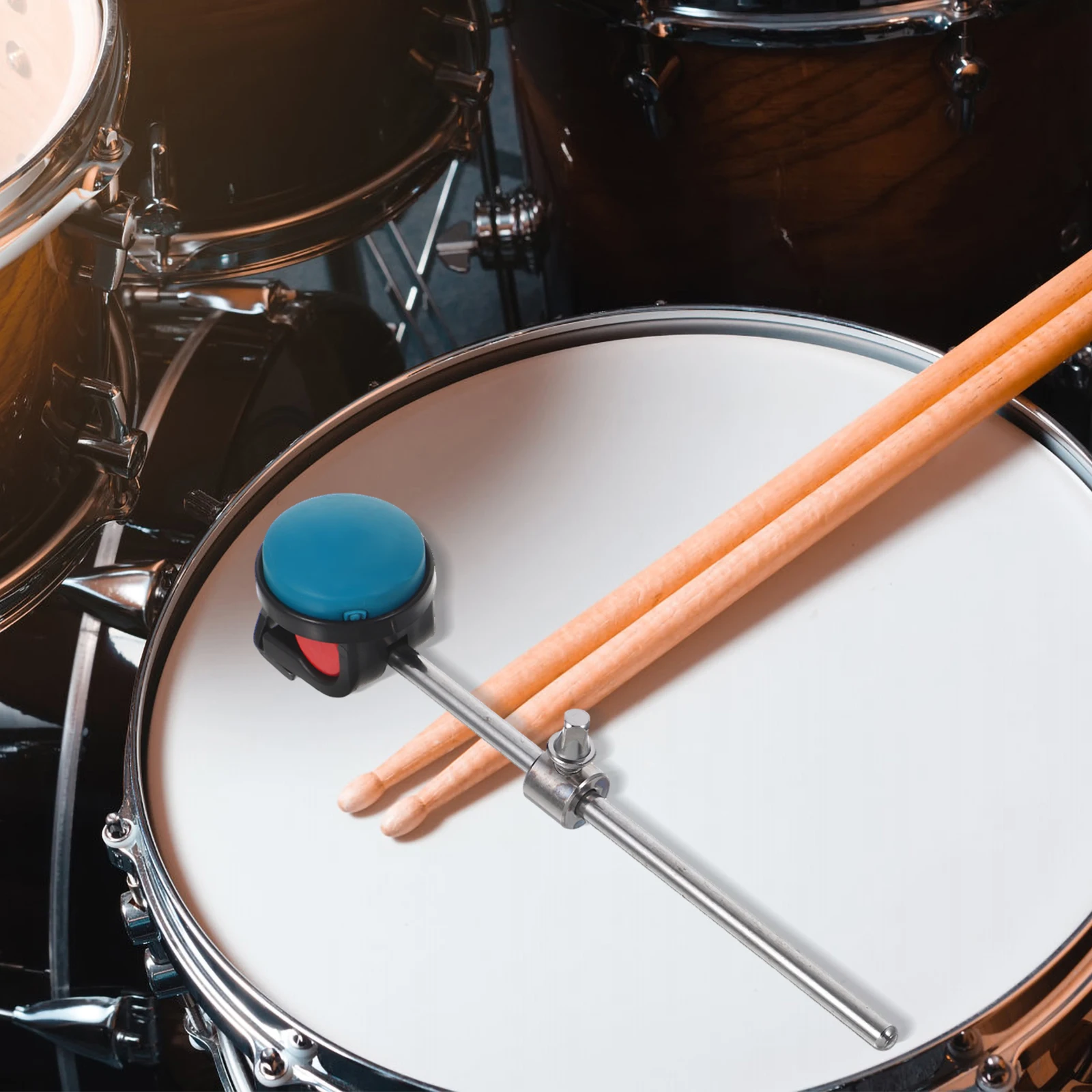 

Bass Drum Hammer Silicone Head Stainless Steel Shaft Circular Beater For Kit Parts Accessories Wc40 Blue