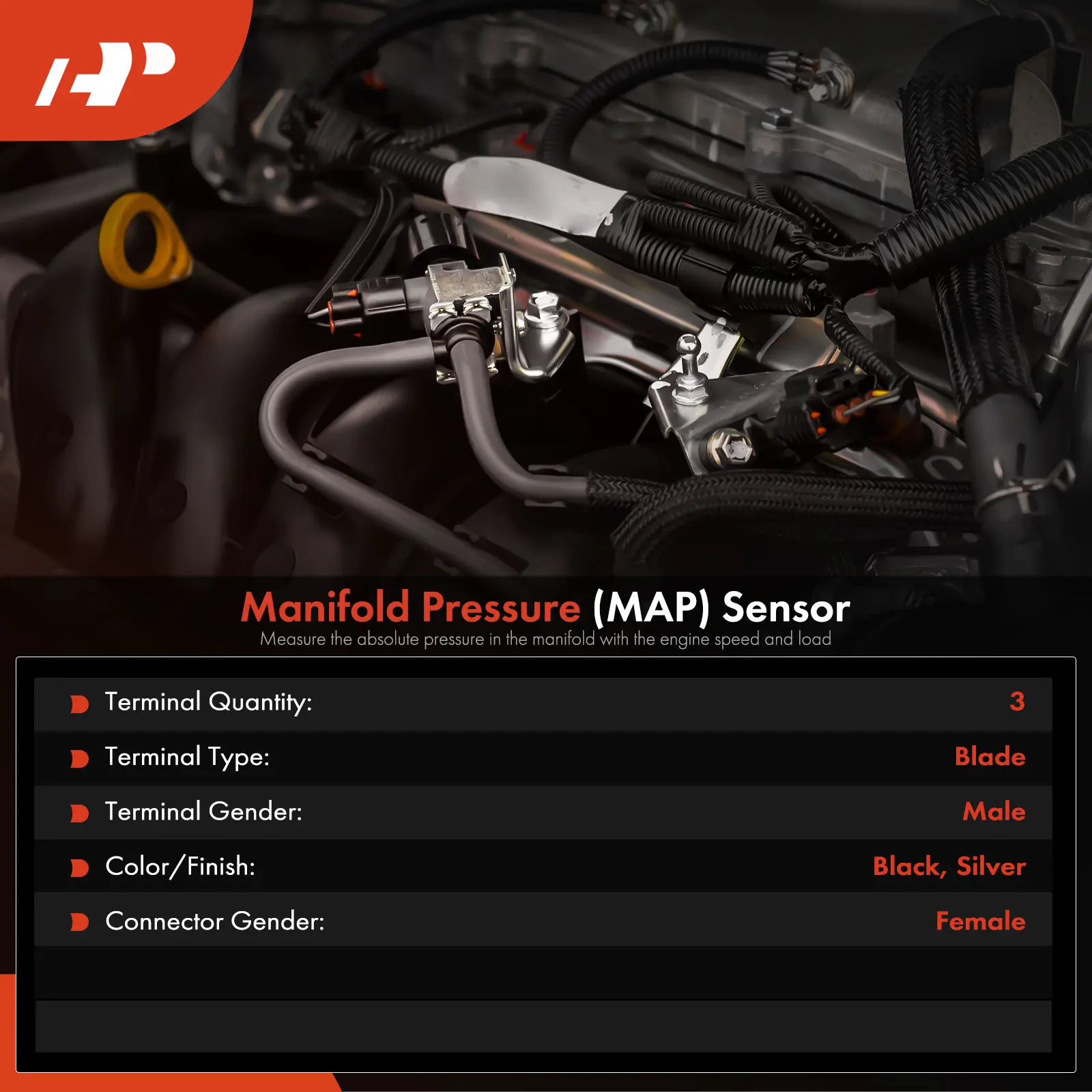 A-Premium Pressure Sensor for BMW i3 2014-2021 i3s 2018-2021