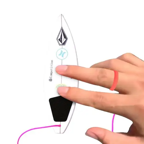 Imagen 2 del producto Juguete de tabla de surf de dedo, tabla de surf de dedo fresco, ejercicio de coordinación de dedo, juguete de monopatín de dedo de escritorio