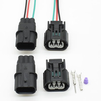 1 Set 6189-0887 HX 040 Sumitomo 3 Pin Way Waterproof Plug Adapter Ignition Coil Connector For Accord Honda Civic Element CR-V