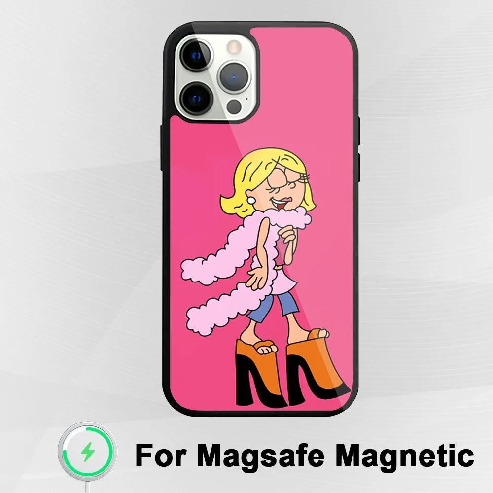 MINISO TV L-Lizzie M-McGuire Phone Case For iphone Pro 11 Max 13 Plus 12 14 Mini 15 Magsafe Magnetic Wireless Charging Shell