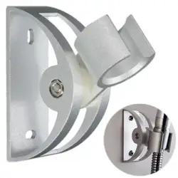 1Pc Aluminum Shower base Holder Adjustable Wall Mounted Shower Head Stand Bracket Rustproof Head support Holder Bathroom Fitting
