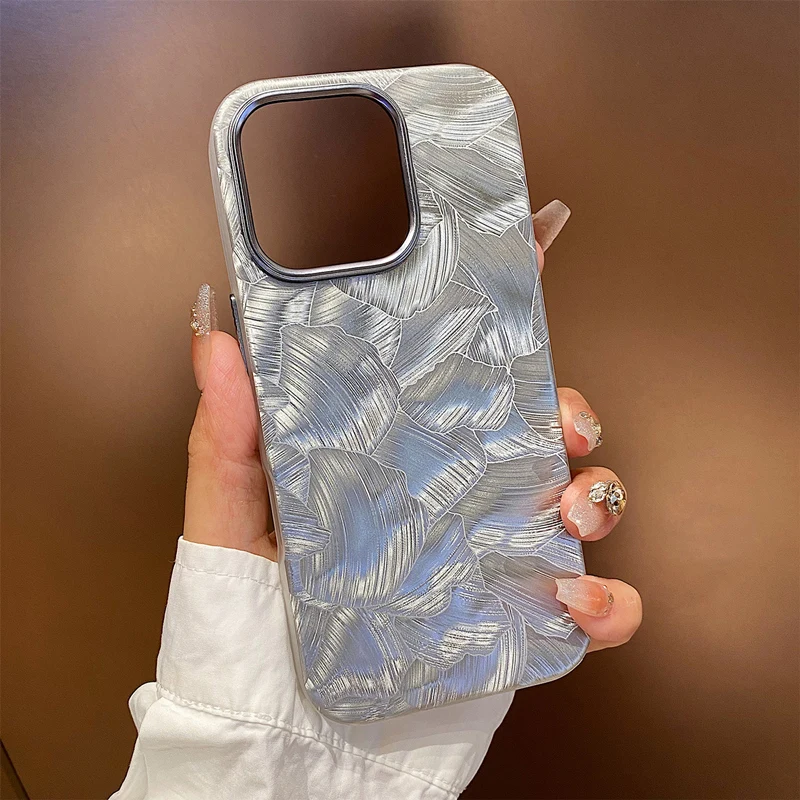 

Frosted Gradient Laser MagSafe Phone Case For iPhone 17pro max 16pro max 15 Pro Magnetic Simple Wireless Charging Hard PC Cover