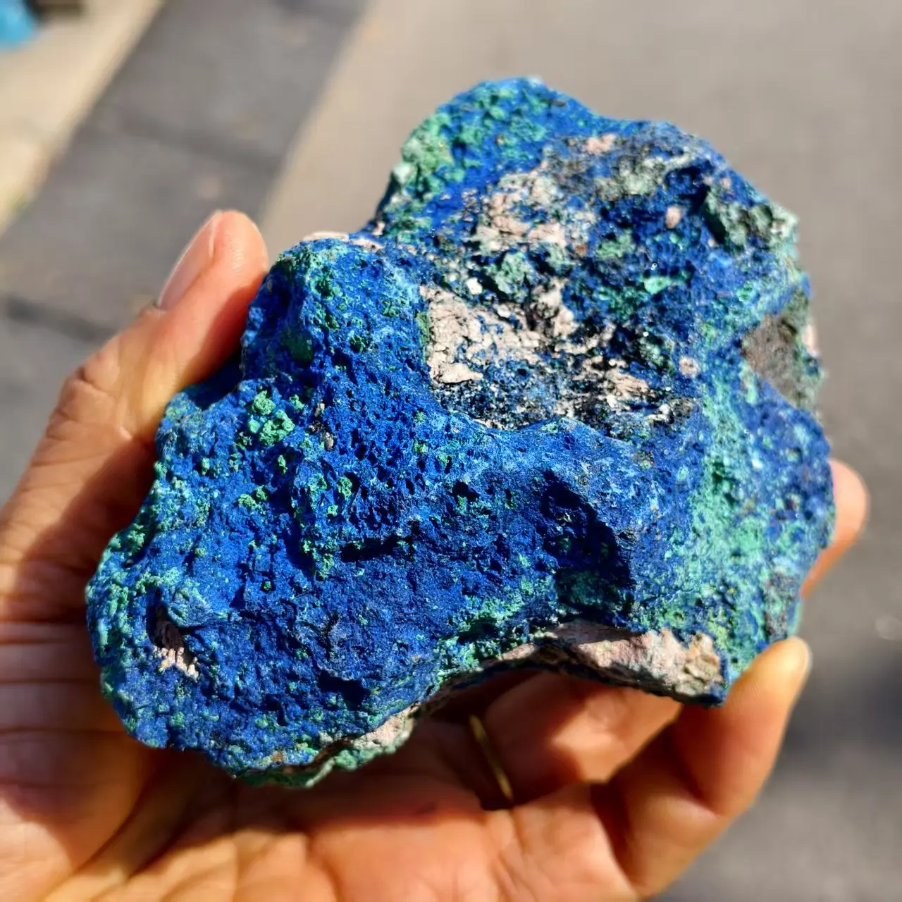 Natural Rough Azurite Raw Stone, Quartz Crystal Rough Ore,Mineral Healing