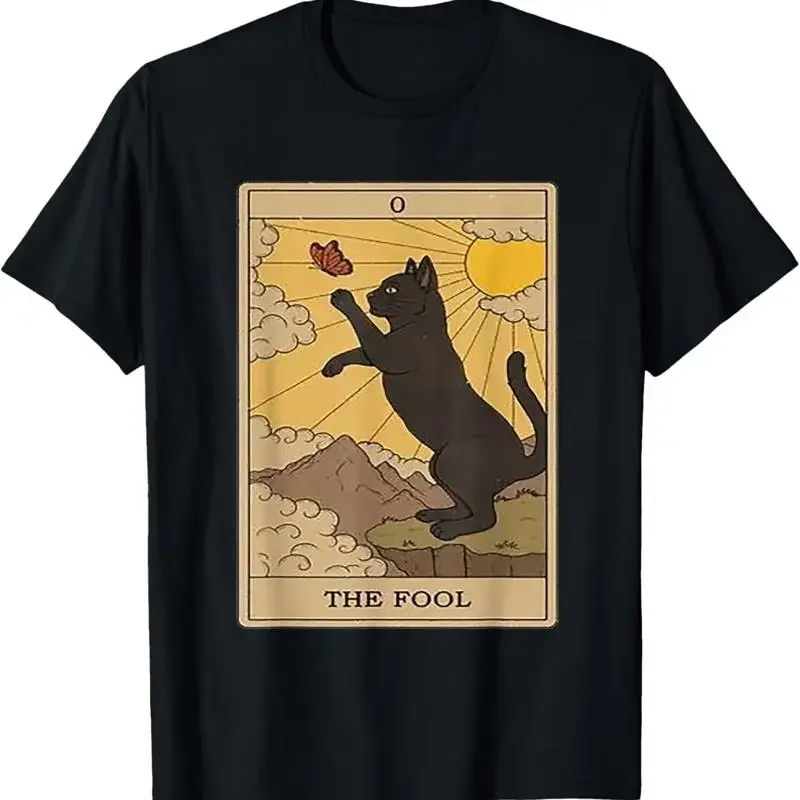 Tarot Card Cat The Fool T Shirt