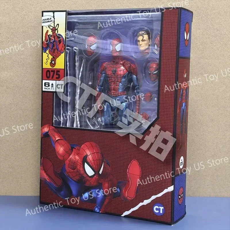 ألعاب Ct الأصلية Mafex 075 The Amazing Spider-Man - Comic Ver. أنيمي عمل نموذج لجسم هدية #5