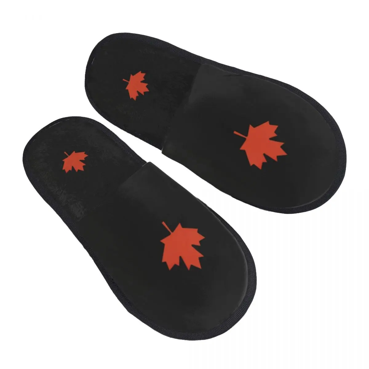 

Custom Flag Of Canada Memory Foam Slippers Women Soft Warm Canadian Patriotic House Slippers