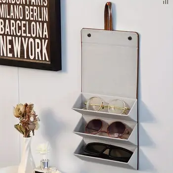 1個裝,3/4/5/6格,太陽眼鏡盒,眼鏡折疊旅行盒,帶懸掛展示架,適合收納和送禮。 6 最佳銷售 miu miu 太陽眼鏡盒 - №3