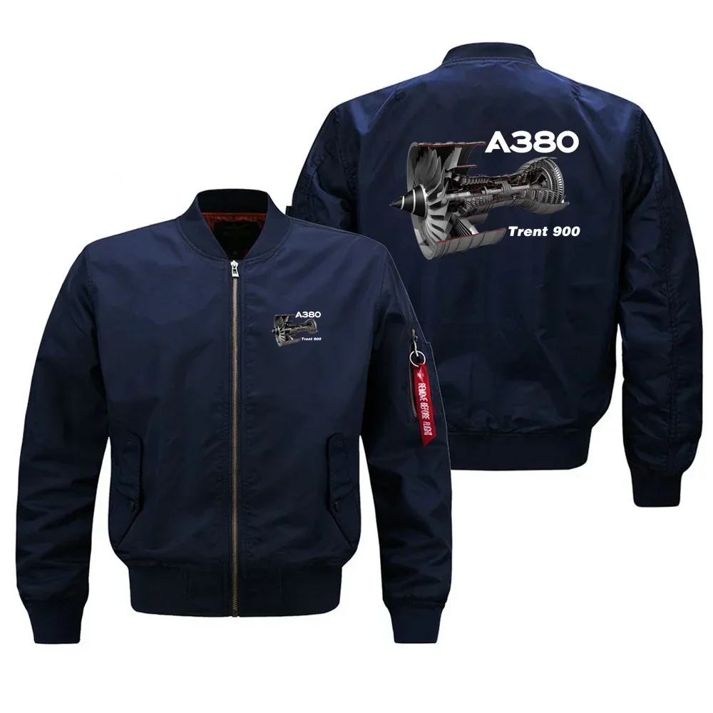 

New A380 Trent 900 Engine Tactical Military Outdoor Flight Aviation Pilots Men Ma1 Bomber Jacket Baseball Coats