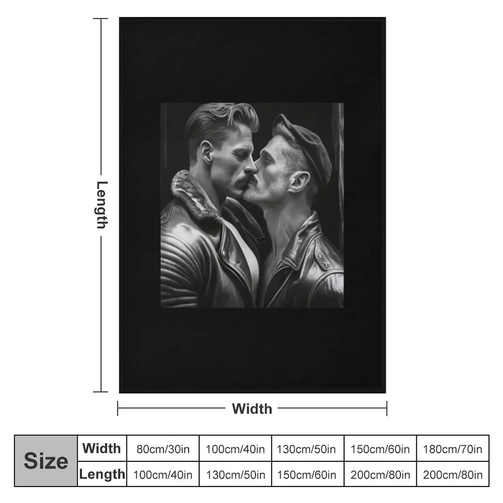 Men kissing Tom From Finland Throw Blanket Polar Flannel Fashion Sofas Single Blankets