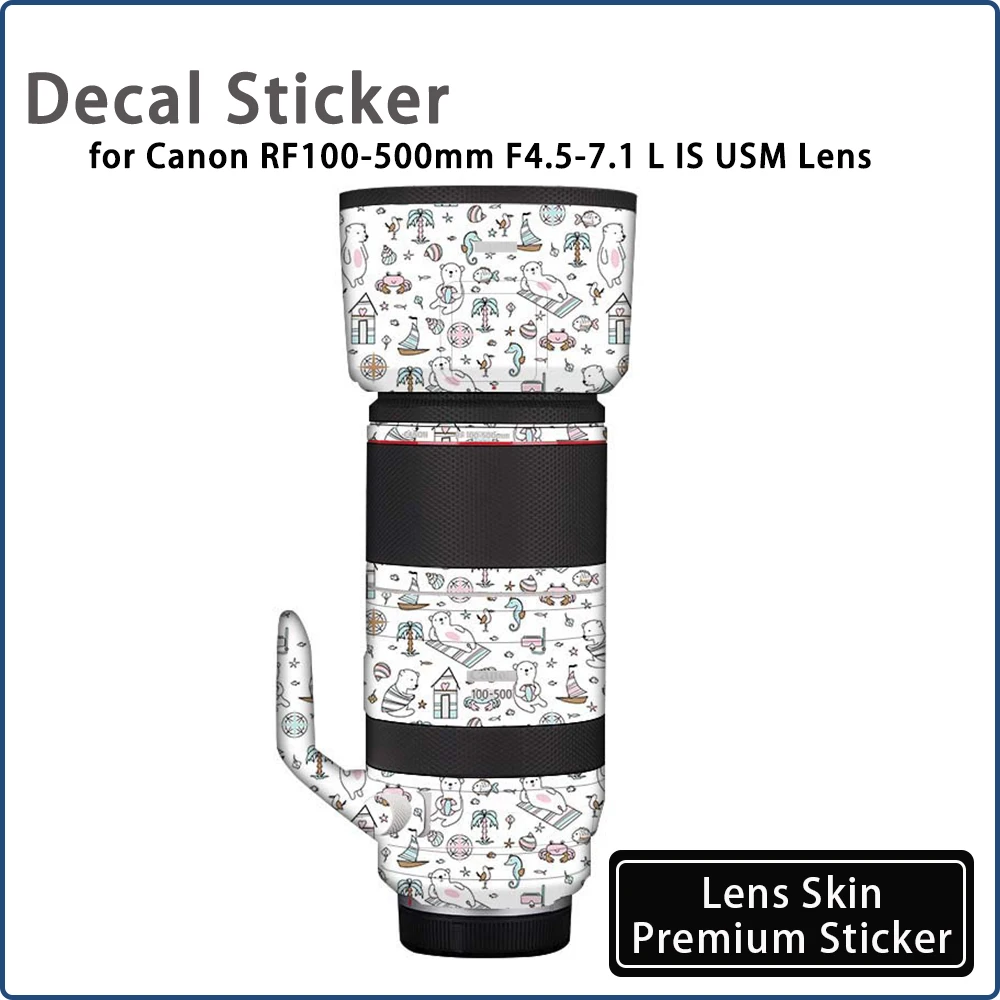 

100500 Wrap Cover Decal Sticker for Canon RF100-500mm F4.5-7.1 L IS USM Lens Skin 100 500F4.5 Protective Film Lens Sticker