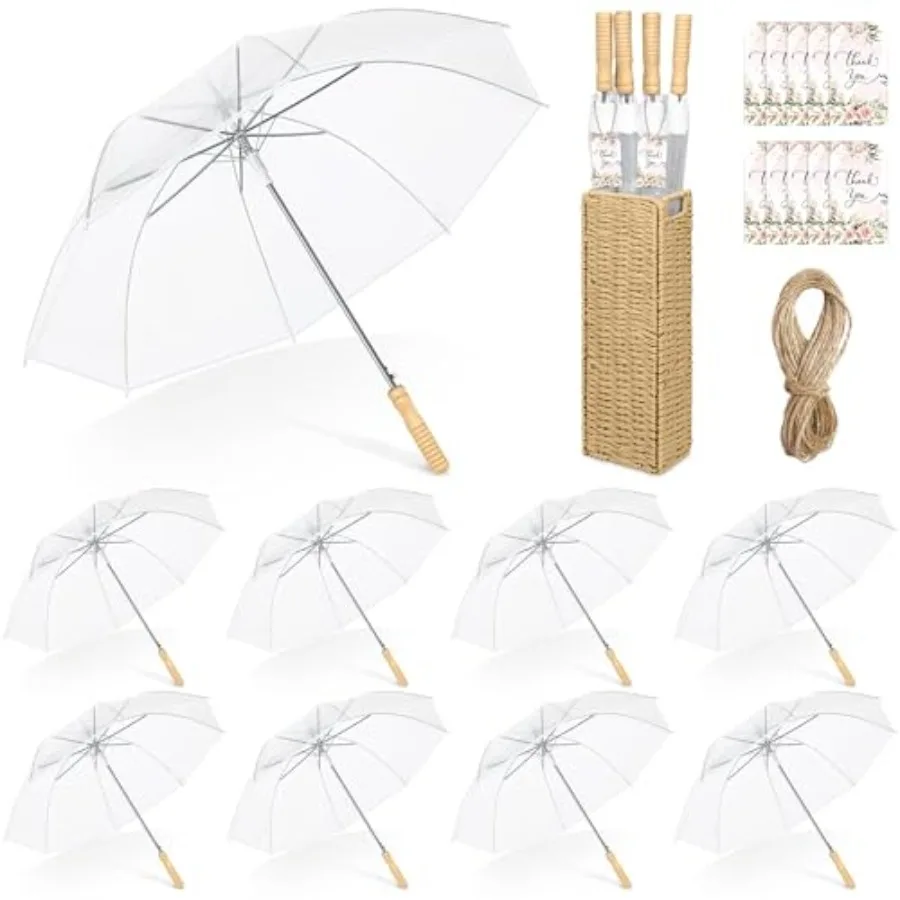 

Aodaer Wedding Umbrella Bulk with Foldable Storage Box Auto Open Foldable Umbrellas Windproof Travel Umbrella for Outdoor Activ