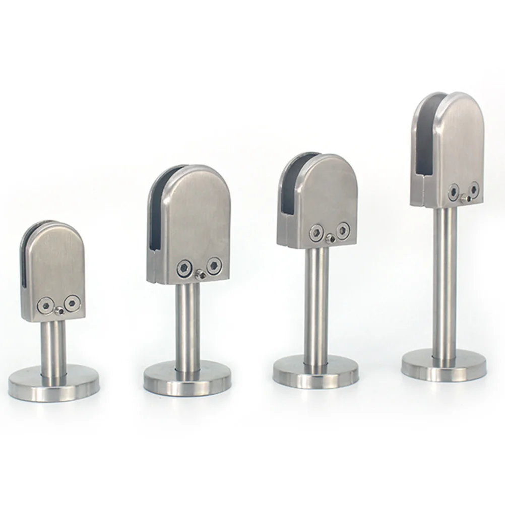 

Screen Fixed Clamp Stainless Steel Glass Bracket Base Durable Guardrail Support Clip For Balustrade Isolation Fixation 14X80Mm