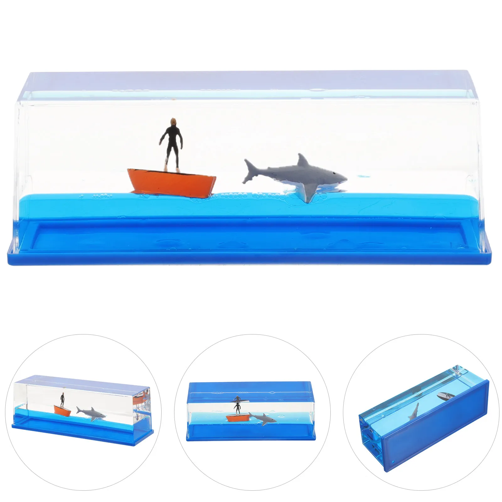 Surfer Fluid Drift Bottle Desktop Decor Stable Material Unique Fluid Bottle Ornament for Office Table Craft Surfing