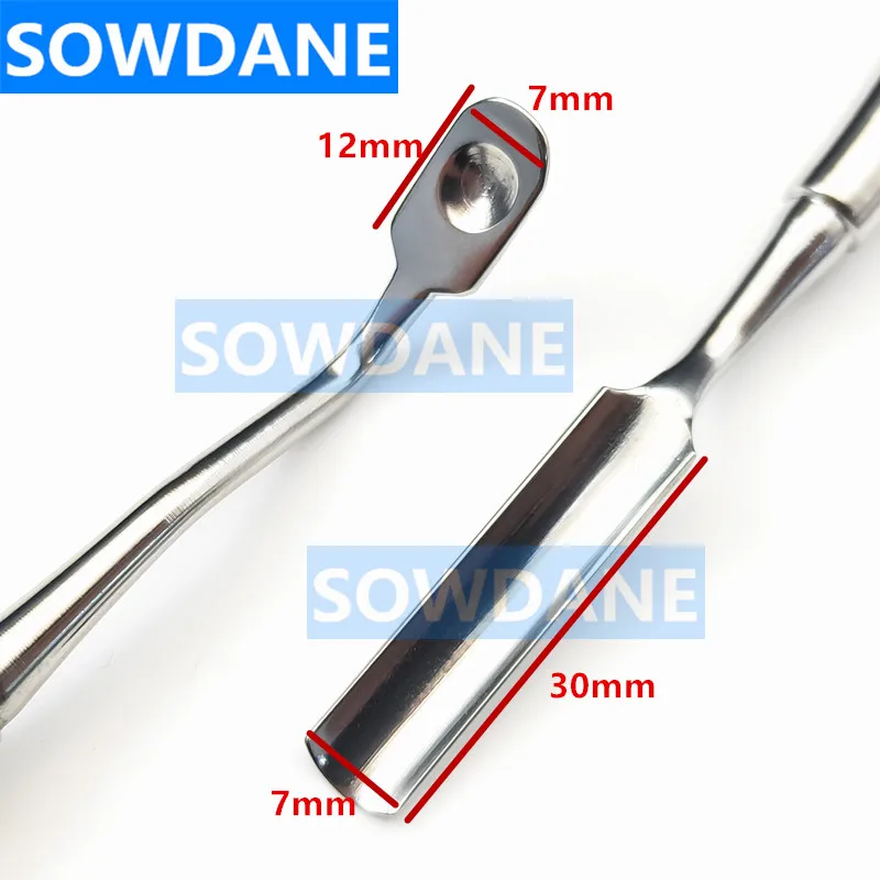 New Dental Bone Powder Spoon Graft Instrument Scoop Implant Periosteal Elevator Dental Packer Grafting Carrier Plugger