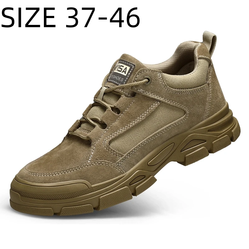 GUYISA Men Safety Shoes Anti Impact Anti Puncture Safety Boots Comfortable Wear-resistant Construction Work Sneakers Size 37-46