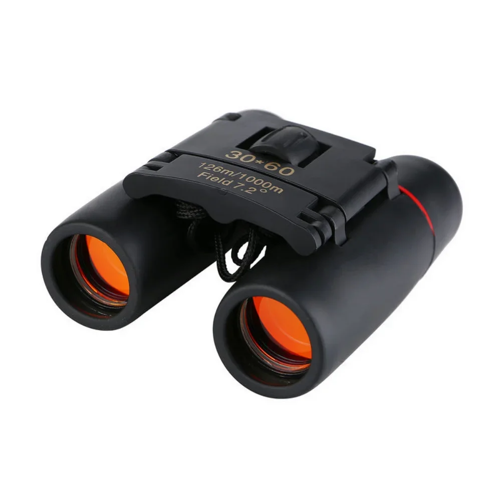 30x60 Zoom Telescope binoculars Folding Lightweight Binocular Day Night Vision Outdoor Sports Games Concerts for Travel