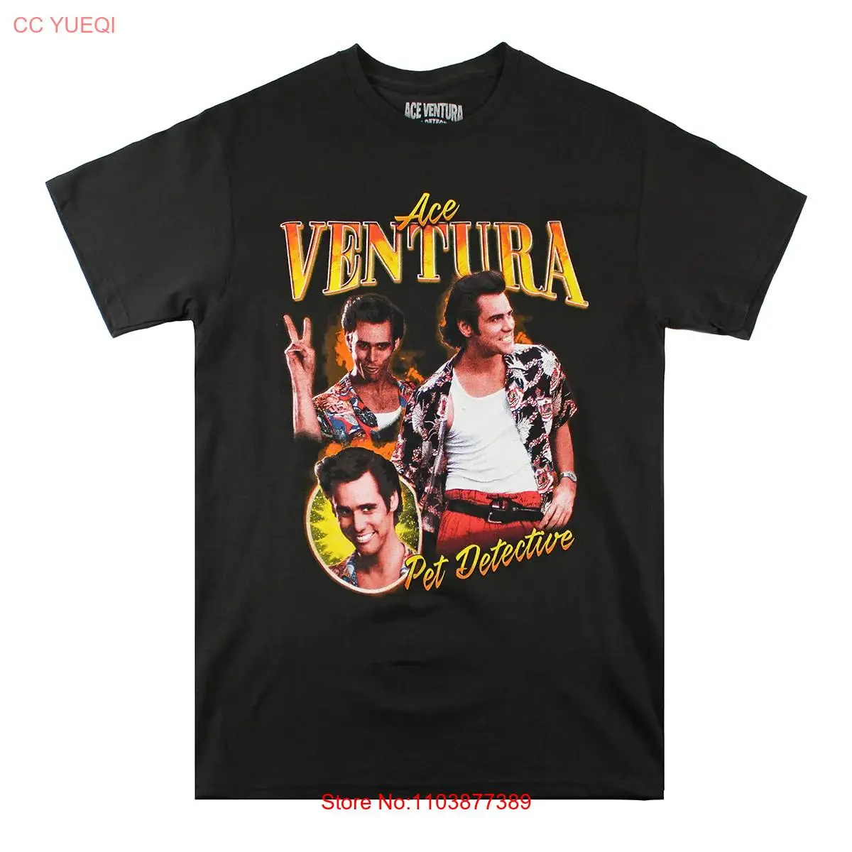 Ace Ventura Pet Detective Jim Carrey 90s Movie Officially Licensed T shirt long or short sleeves