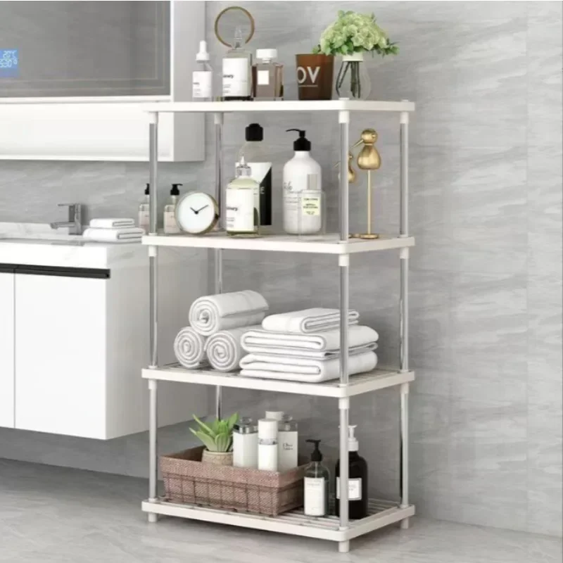 Simple storage rack - Kitchen floor-level shelf - Desktop storage rack - Living room and bathroom multi-level organizing rack