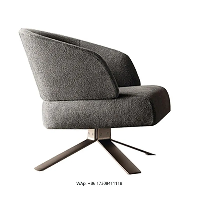 Hotel Restaurant Furniture Livingroom Coffee Shop Modern Velvet  Swivel Armchair