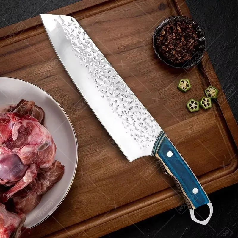 WXCOO-cuchillo de Chef profesional, cuchillo rebanador multiusos, cuchillo Santoku de acero inoxidable, cuchillos de cocina para el hogar, pelador de frutas