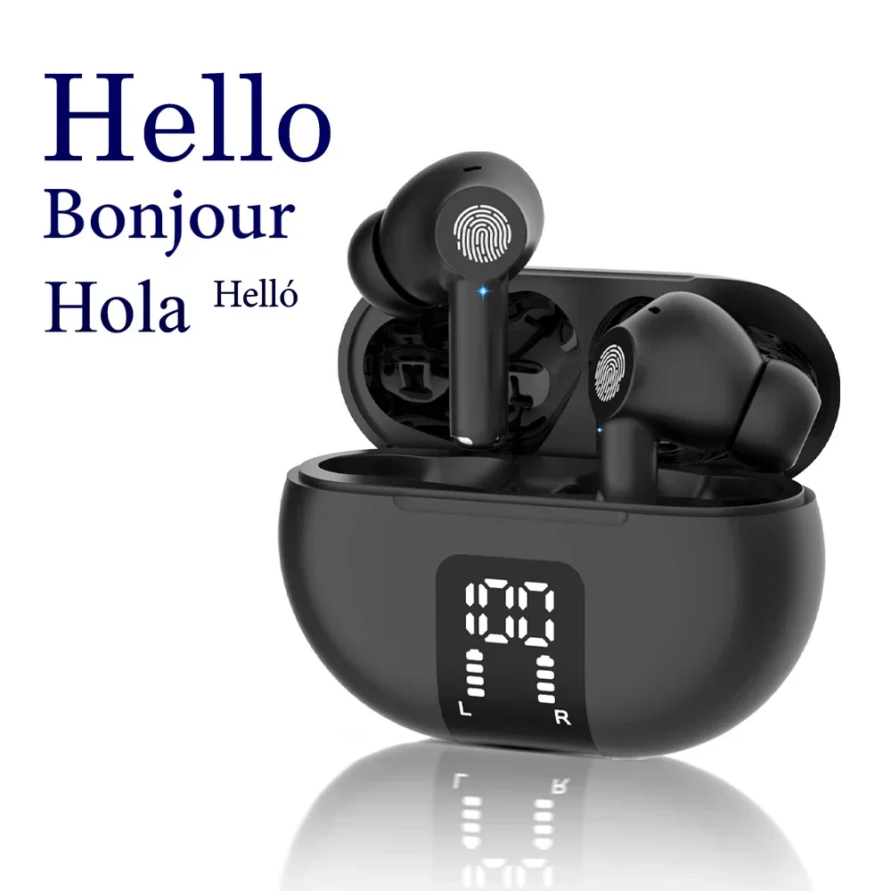 

M10 Translation Earphones 144 Languages Instant Translated Smart Voice Translator Wireless Bluetooth Travel Headset Hot Sale