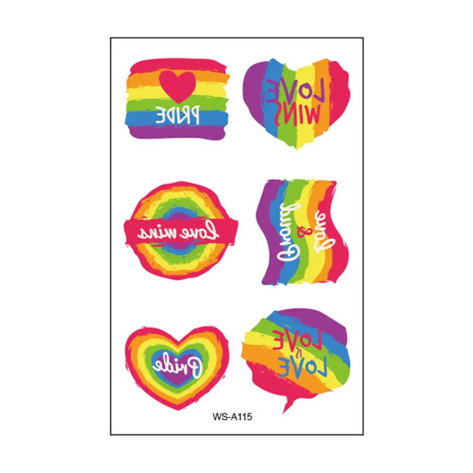 تاتو مؤقت بألوان قوس قزح ليوم الفخر، ملصقات وشم وهمية مقاومة للماء للرجال والنساء، مستلزمات حفلات فخر المثليين