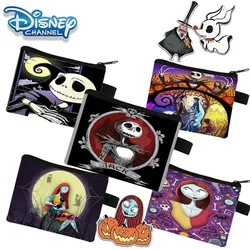 Disney The Nightmare Before Christmas Wallets, Halloween, lindo personaje de dibujos animados, Sally Jack, monedero portátil para estudiantes, bolsa